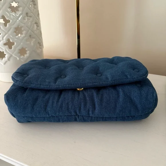 Zara Viral Puffy Denim Chain Bag - Picture 13 of 16